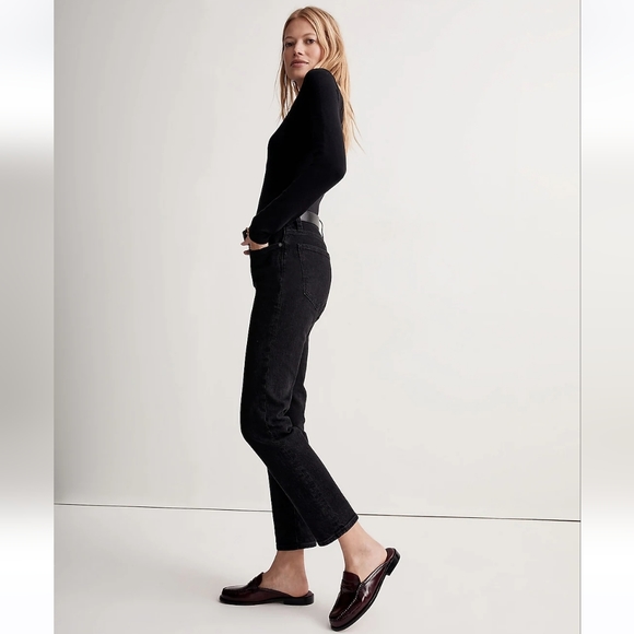 Madewell Mid-Rise Perfect Vintage Jean in Clean Black Wash Size 28 - Picture 3 of 14